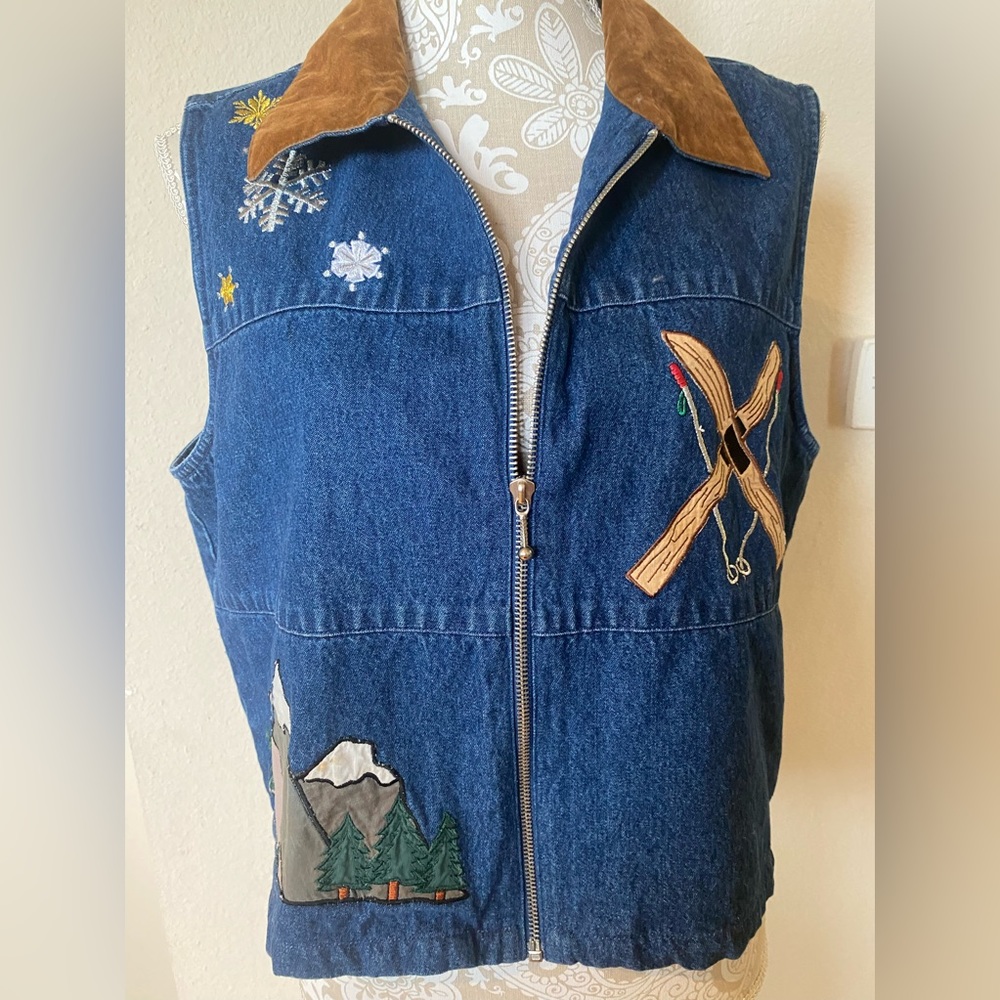 Vintage denim vest